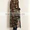 Hot Sale Beach Wear Cover Up Large Size 100% Polyester Camouflage Print Chiffon Bohemian Style Summer Cardigan For Women
