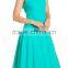Korea Fashion Wholsale Clothes SOLID SLEEVELESS A LINE Midi Dresses 2017