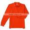 cotton pique fabric long sleeves polo shirt comfortable polo shirt
