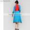 Latest Kurti Designs Blue-Red Glam Gaze Shantoon Jacket Kurti HSD1502