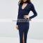 2017 Women Long Sleeve High Neck Maxi Dress With Choker Detail HSd9035