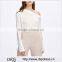 Wholesale New Fashion Long Sleeve One Shoulder Women Asymmetric Flodover Shoulder Wide Cuff Blouse