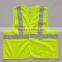 Customizable Adjust Hi Vis Fluorescent Yellow Reflective Construction Work Vest Safety Used Work Uniform