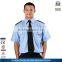 Breathable Summer Short Sleeve Security Guard Wear Shirt Of Light Blue Color SCSR-103