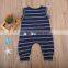 Latest design Custom design onesie kids clothes wholesale cotton jumpsuit Clothing summer stripe baby romper