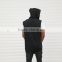 New men thin hip hop sleeveless vest hoodie men outdwear sports hooded vest with zipper casual vest coat