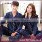 Custom size and design silk and comfortable fabric men's and women's pajamas EML-12-W9010