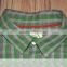 green-and-grey yarn dyed check short sleeve shirt for boys