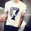 MC1145 Summer Clothes pullover round collar top quality young boys T shirt