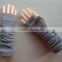 2016 new design knitted elbow length winter gray grey fingerless 100% cashmere gloves wholesale knitting pattern