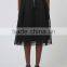 Wholesale women fancy plain black puffy mesh midi skirts