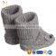 Kids Baby Grey Cotton Cashmere Flopsey Bootees