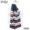 Best xmas sweater,strip knitted pattern round neck christmas sweater with tassel