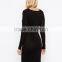 Mamalicious Long Sleeve Cowl Neck Knitted Sweater Dress China supplier