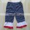 LY-200 hot sale USA toddler girl pernickety clothing set fancy design splice layered dress boutique outfit