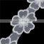 Polyester Lace Trim Flower White Fabric Trim