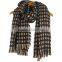 Women Soft Fringe Winter Plaid Cashmere Scarf
