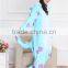 Blue Cow Onesie Flannel Pajamas