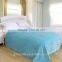 supplier 100% polyester solid color soft Raschel double ply blanket