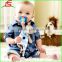 Hot Selling Blue Plush Bear Pacifier Holder With Pocket