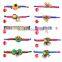 Women National Fabric Flower Bells Bracelet Handmade Cotton