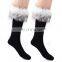 Winter Classic Woolly Fur Flanging Snow Sock Mid-calf Length Socks