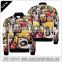 Free Shipping Hight Quality College Style Spring Mens Printed Outwear Custom Sublimated Printed Jacket