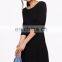 Custom Make Tie Back Long Sleeve Skater Dress