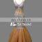Mermaid Patterns Straps Cross Backless Champagne Heavy Beaded Sexy Prom Dress For Girls