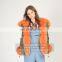 Modern Fashion Women Fox Fur Collar Fox Jean Winter Jacket