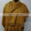 Silk Pashmina Scarf with sued trims