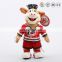 OEM Customized Cartoon Character keychain&High quality plush doll making factory