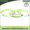 Good quality fluorescence silicone bracelet , gold supplier green fluorescence silicone wristband