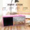 Mini Wireless Bluetooth Speaker Subwoofer Sound Portable Speaker Player FM Radio, dual Alarm Clock