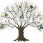 Beautiful Tree With Butterfly Metal Wall Art Sculpture Decor