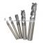 Delevel-Tungsten Carbide 4 Flutes Square Face Endmill / Cnc Carbide Milling Cutter / Flat Face Cutting Tool
