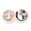 Spot Wholesale Dog Bowl Wheat Straw Slow Food Mothproof Stainless Steel Double Bowl Pet Food Slip Cat Food Basin