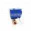 NPT BSP  24v 110v 220v DN15 DN20 CWX-15N 2 way  mini electric motorized water ball valve for water irrigation