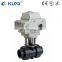 UPVC 2 Way Electric Motorized Valve Flow Control Ball Valve Plastic Shutoff Valves