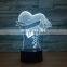 Romantic love Rose Flower 3D Led Night Light 7 Color Change Novelty Table Lamp Home Decor Bedside LED Lamp