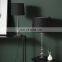 New arrival high quality bedside decoration metal reading lamps elegant black cotton table lamp