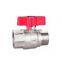 Factory Selling Directly 1.5 Inch 2 inch ball valve with red butterfly handle