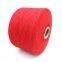 Red color ne12s/1 sock yarn open-end spinning cotton blended yarn cone yarn manufacturers supply