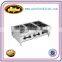 Commercial italian table top 4 burners gas cooking ranges