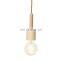 Nordic Wooden Pendant Lamp E27 Mini Size Decorative Pendant Lighting For Bar Room