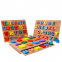 Wholesale Montessori Letter Learning Toy Numbers Wood Alphabet Puzzles Toy Wooden Alphabet Tracing Board for Preschool Kids