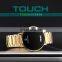 luxury Skmei 1550 LED digital display touch screen watch stainless steel band