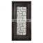 Ornamental exterior galvanized single wrought iron french doors