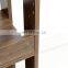 3-Shelf Space Saving Slim Open Wood Shelving Unit