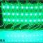 Competitive SMD 5054 3LED modules green color Waterproof Advertising Lamp DC 12V LED Illuminated signs